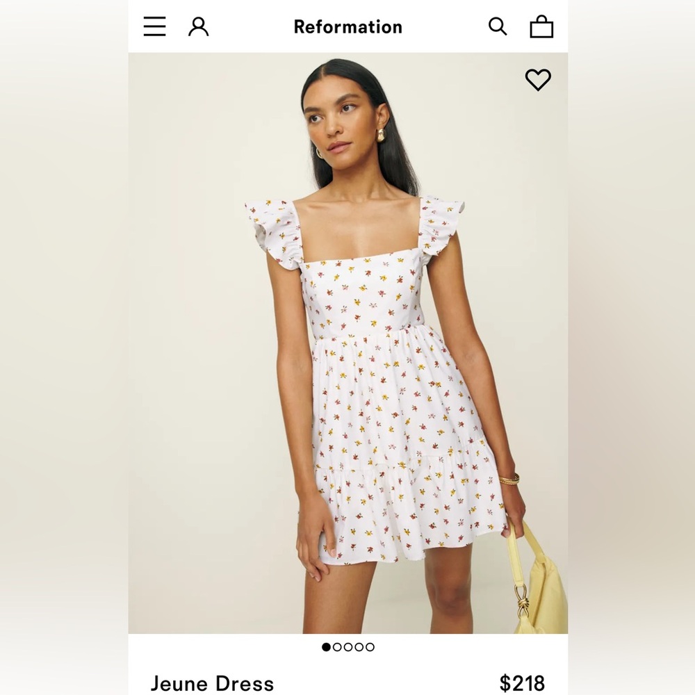 NWT Reformation Jeune Mini Dress - Size 10